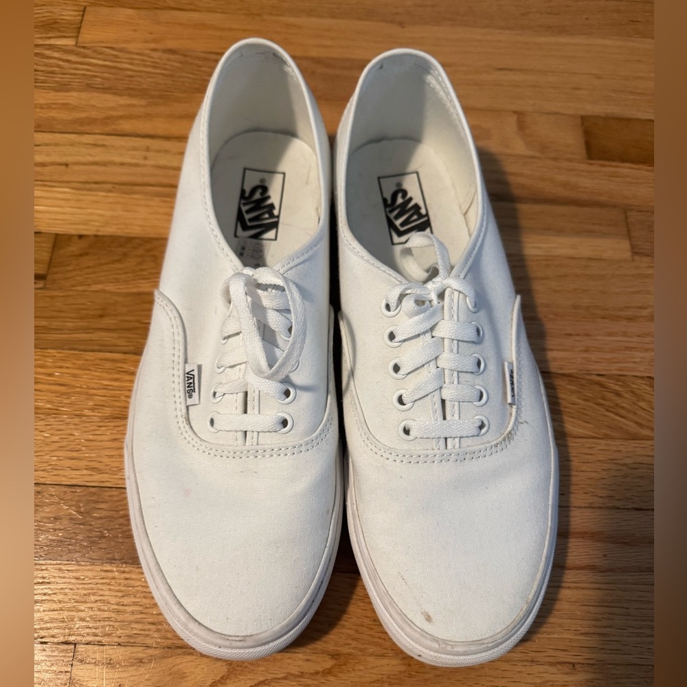 Vans Authentic White Lace-Up Sneakers